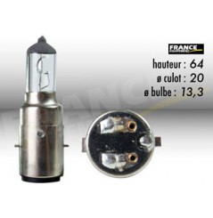 Ampoule halogène de Phare 12V-35/35W BA20D RING pour Moto-Quad-Scooter