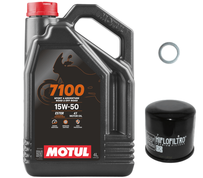 Pack Vidange Ducati Scrambler 800 Street Classic (18-19) - Motul 7100 15w50 + HF153 + Joint 12mm
