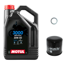 Pack Vidange Harley Davidson 1200 FL Shovelheads (67-74) - Motul 3000 20w50 Minérale + HF178 + Joint O-Ring
