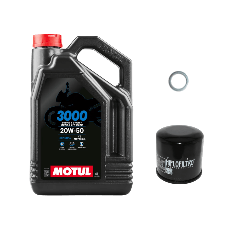 Pack Vidange Harley Davidson Softail Classic (80-98) - Motul 3000 20w50 Minérale + HF170B + Joint O-Ring Pack Vidange Harley Davidson Softail Classic (80-98) - Motul 3000 20w50 Minérale + HF170B + Joint O-Ring