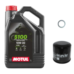 Pack Vidange Honda NC 750 S DCT (14-20) - Motul 5100 10w30 + HF204 + Joint 12mm