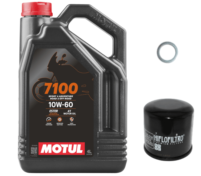 Pack Vidange Husqvarna 701 Supermoto (16-24) - Motul 7100 10w60 + HF651 + Joint 12mm