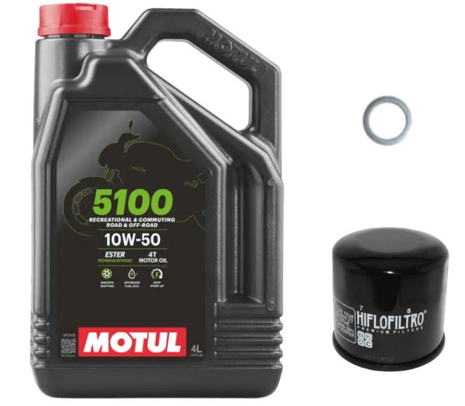 Pack Vidange KTM 1290 Super Duke R (14-23) - Motul 5100 10w50 + HF650 + Joint 12mm