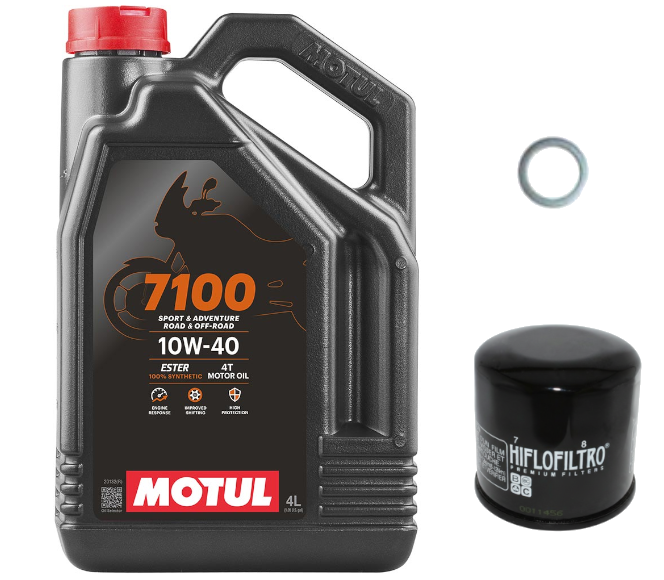 Pack Vidange Suzuki GSX 1400 (02-07) - Motul 7100 10w40 + HF138 + Joint 14mm
