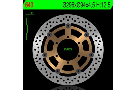 Disque de Frein Moto NG Brake Avant pour Honda CBR600F (01-06) 643 Disque de Frein Moto NG Brake Avant pour Honda CBR600F (01-06) 643
