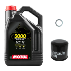 Pack Vidange Yamaha VMX 1200 V-MAX (96-01) - Motul 5000 10w40 + HF303 + Joint 14mm