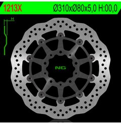 Disque de Frein Moto NG Brake Avant pour Kawasaki KZ 1100 (81-83) 188