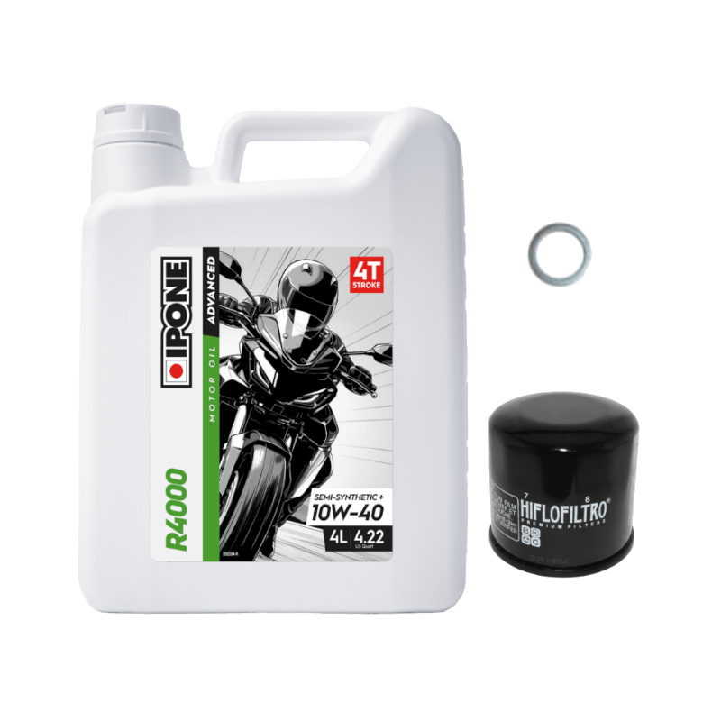 Pack Vidange Suzuki VLR 1800 Intruder C1800R Touring (08-11) - Ipone R4000 10W40 + HF138 + Joint 14mm Pack Vidange Suzuki VLR 1800 Intruder C1800R Touring (08-11) - Ipone R4000 10W40 + HF138 + Joint 14mm