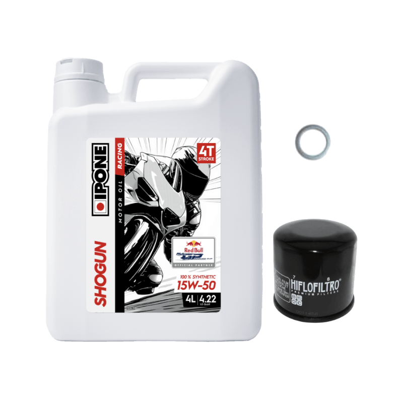 Pack Vidange Ducati 848 EVO (11-13) - Ipone Shogun 15w50 + HF153RC + Joint 12mm Pack Vidange Ducati 848 EVO (11-13) - Ipone Shogun 15w50 + HF153RC + Joint 12mm