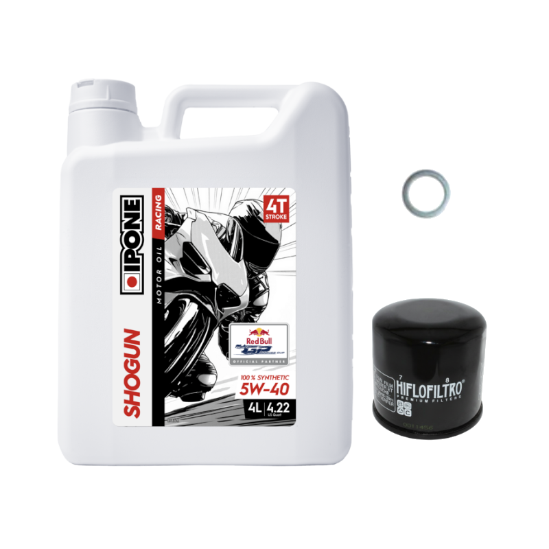 Pack Vidange BMW F 850 GS (18-23) - Ipone Shogun 5w40 + HF160 + Joint 24mm Pack Vidange BMW F 850 GS (18-23) - Ipone Shogun 5w40 + HF160 + Joint 24mm