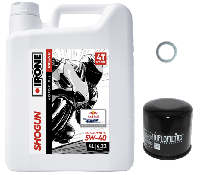 Pack Vidange BMW F 850 GS (18-23) - Ipone Shogun 5w40 + HF160 + Joint 24mm