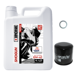Pack Vidange Honda CBR 1000 RR (04-19) - Ipone Shogun 10w40 + HF204RC + Joint 12mm