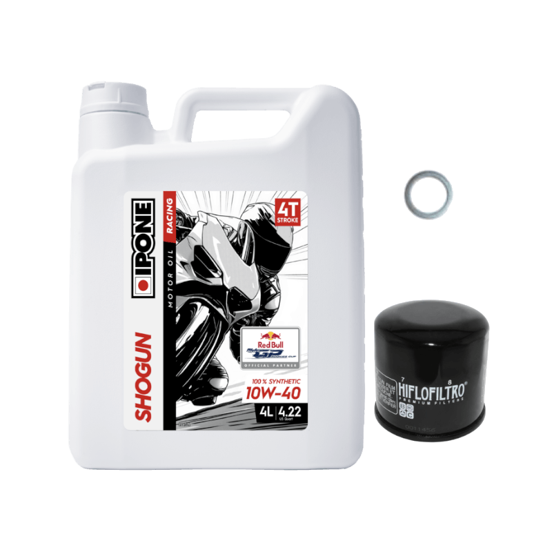 Pack Vidange Honda CBR 1000 RR (04-19) - Ipone Shogun 10w40 + HF204RC + Joint 12mm Pack Vidange Honda CBR 1000 RR (04-19) - Ipone Shogun 10w40 + HF204RC + Joint 12mm