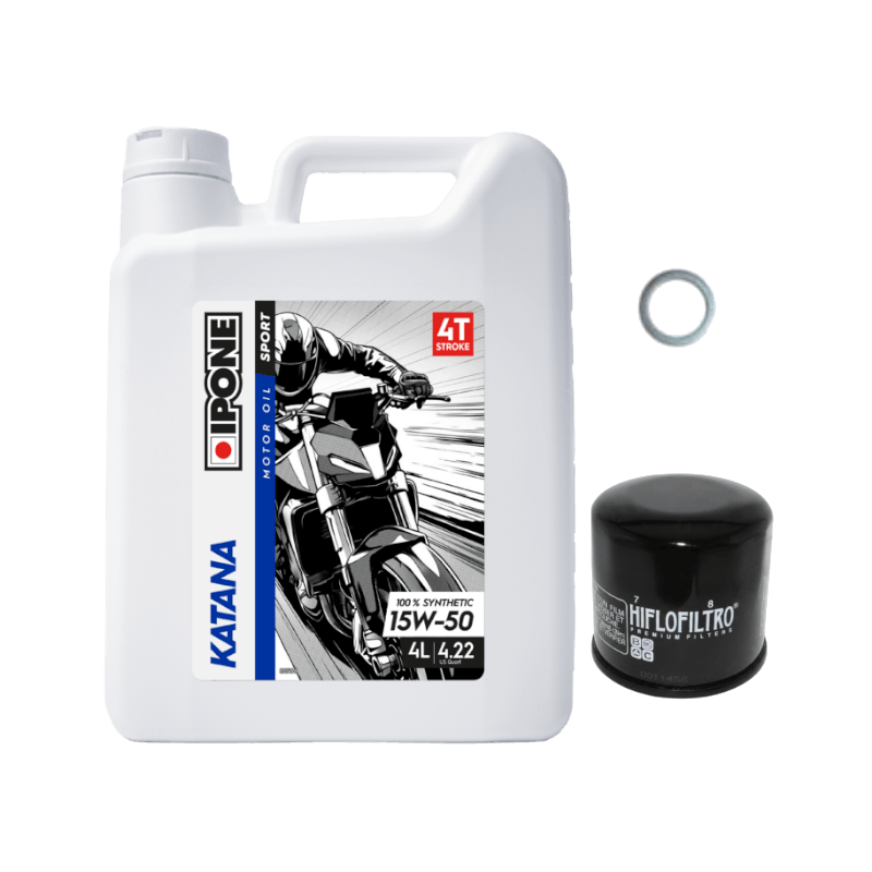 Pack Vidange Ducati 821 Hyperstrada (13-15) - Ipone Katana 15w50 + HF153 + Joint 12mm Pack Vidange Ducati 821 Hyperstrada (13-15) - Ipone Katana 15w50 + HF153 + Joint 12mm