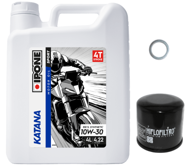 Pack Vidange Honda VFR 800 F (14-21) - Ipone Katana 10w30 + HF204 + Joint 12mm
