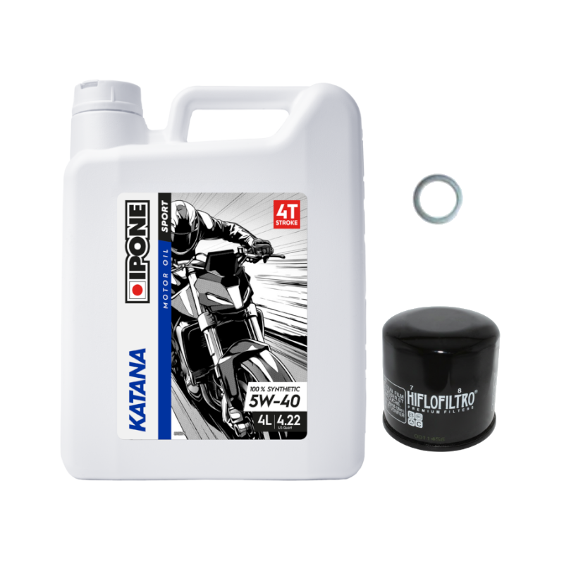 Pack Vidange BMW F 850 GS (18-23) - Ipone Katana 5w40 + HF160 + Joint 24mm Pack Vidange BMW F 850 GS (18-23) - Ipone Katana 5w40 + HF160 + Joint 24mm