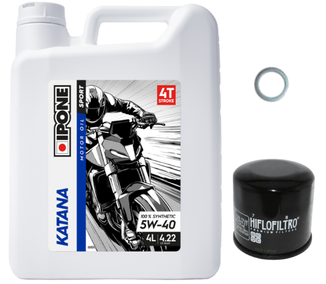 Pack Vidange BMW F 850 GS (18-23) - Ipone Katana 5w40 + HF160 + Joint 24mm