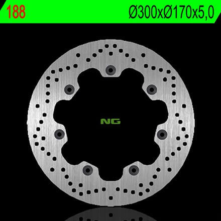 Disque de Frein Moto NG Brake arrière pour Kawasaki GPZ 1100 (82-01) 188