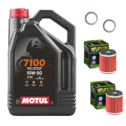 Pack Vidange Husqvarna FE 350 (14-24) - Motul 7100 10W50 + 2xHF652 + 2xJoint 12mm