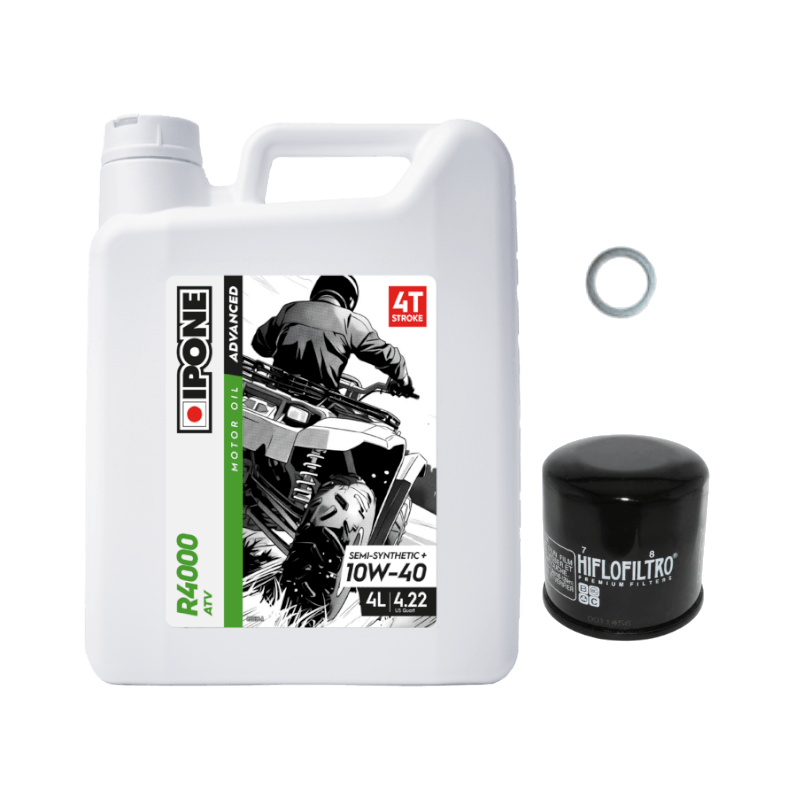 Pack Vidange TGB Blade 550 (09-21) - Ipone R4000 ATV 10W40 + HF148 + Joint 12mm Pack Vidange TGB Blade 550 (09-21) - Ipone R4000 ATV 10W40 + HF148 + Joint 12mm