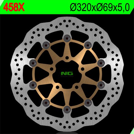 Disque de frein Avant NG Brake Wave pour Suzuki GSX-F 600 (97-03) 458X