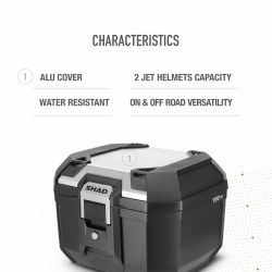 Top Case moto Shad Terra TR41 Aluminium