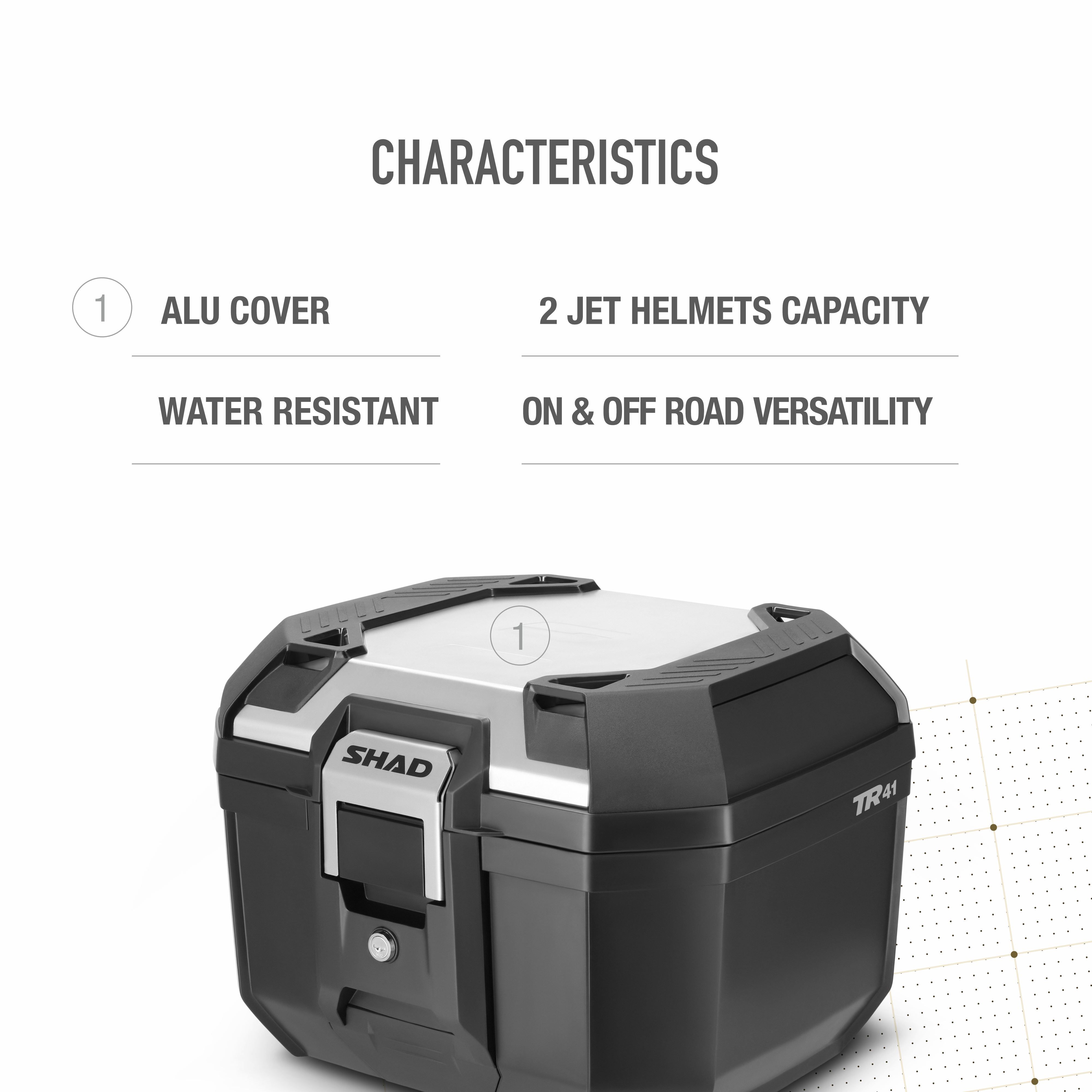 Top Case moto Shad Terra TR41 Aluminium