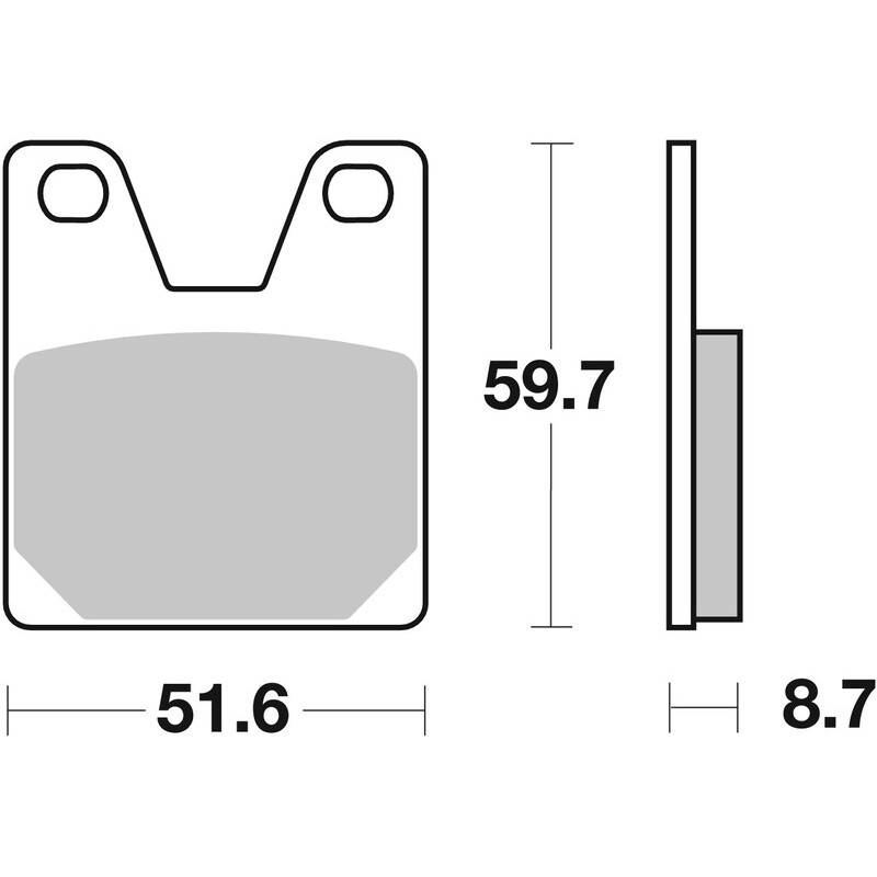 Plaquettes de Frein Arrière Brembo Métal Fritté pour Yamaha YZF-R7 (1999) - 07YA38SP Plaquettes de Frein Arrière Brembo Métal Fritté pour Yamaha YZF-R7 (1999) - 07YA38SP