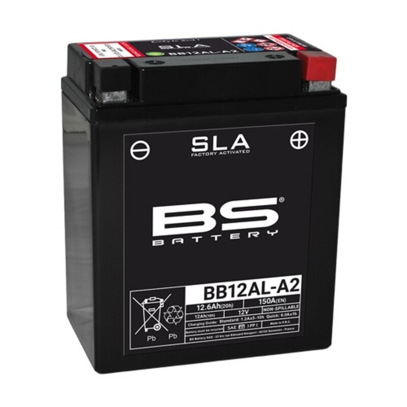 Batterie Moto BS Battery SLA pour BMW F 650 GS Dakar (00-07) - BB12AL-A2 Batterie Moto BS Battery SLA pour BMW F 650 GS Dakar (00-07) - BB12AL-A2