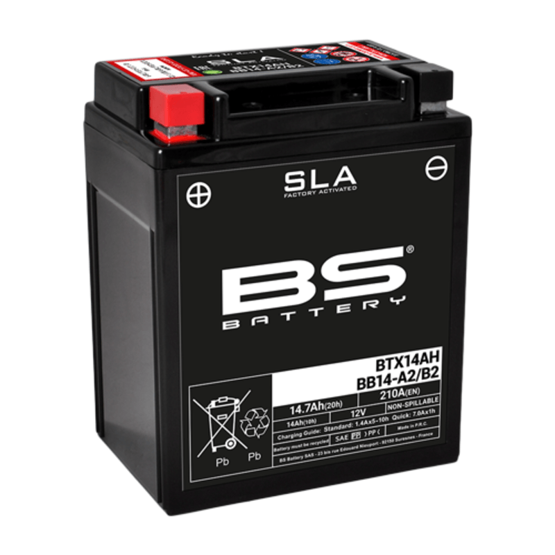Batterie Moto BS Battery SLA pour Honda CB 750 F2 Seven Fifty (92-97) - BTX14AH/BB14-A2/B2
