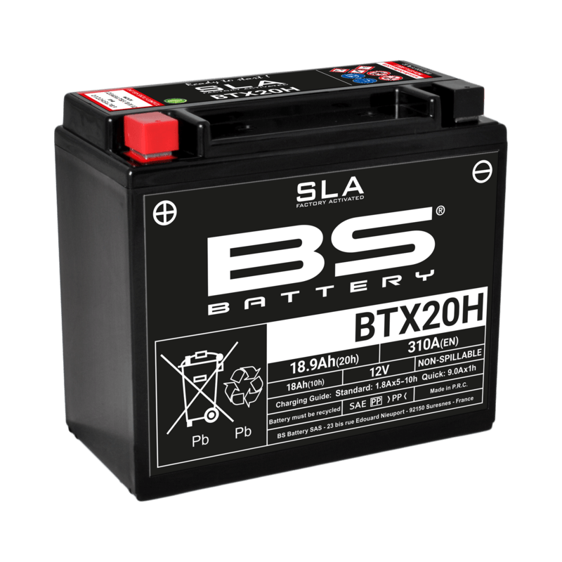 Batterie Moto BS Battery SLA pour Harley Davidson FXSTC 1340 Softail Custom (86-90) - BTX20H Batterie Moto BS Battery SLA pour Harley Davidson FXSTC 1340 Softail Custom (86-90) - BTX20H