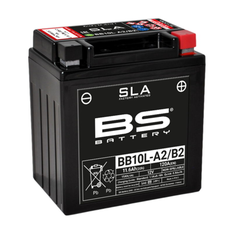 Batterie Moto BS Battery SLA pour Suzuki GS 500 E (78-00) - BB10L-A2/B2 Batterie Moto BS Battery SLA pour Suzuki GS 500 E (78-00) - BB10L-A2/B2