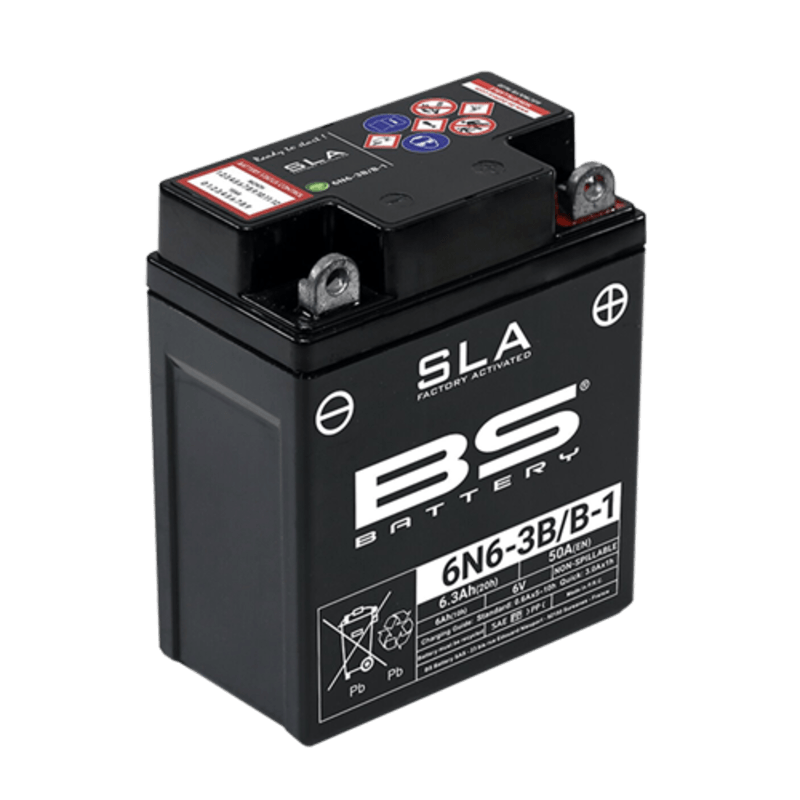 Batterie Moto BS Battery SLA pour Honda CB 125 S (75-77) - 6N6-3B/B-1