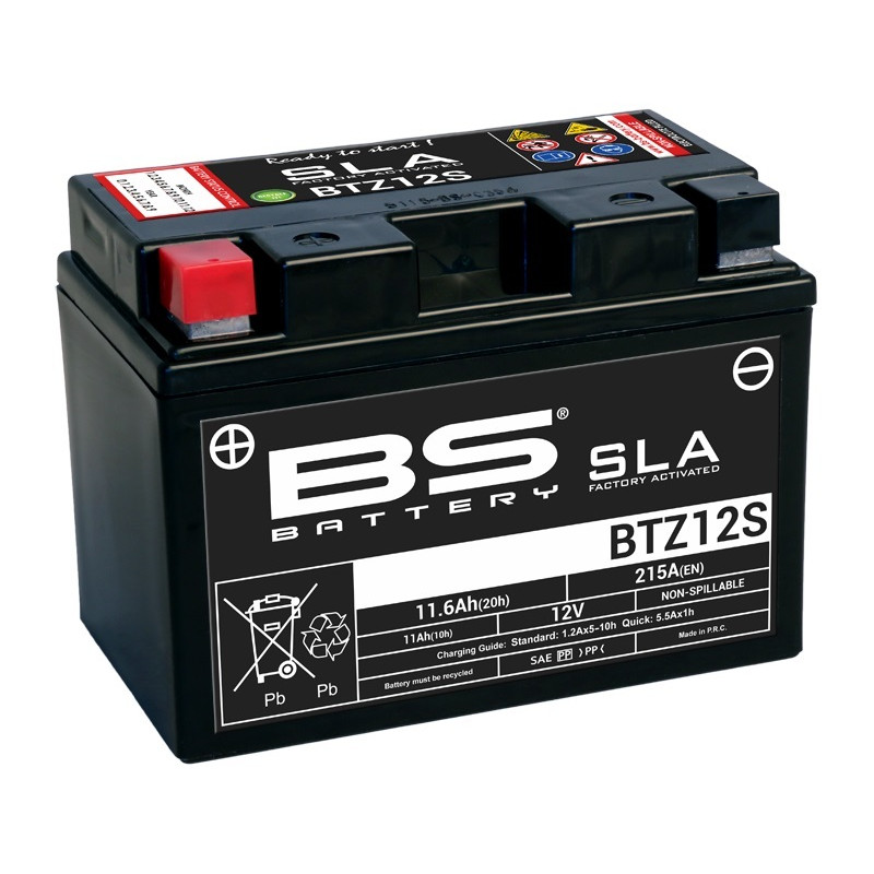 Batterie Moto BS Battery SLA pour MV Agusta Turismo Veloce 800 (14-24) - BTZ12S Batterie Moto BS Battery SLA pour MV Agusta Turismo Veloce 800 (14-24) - BTZ12S