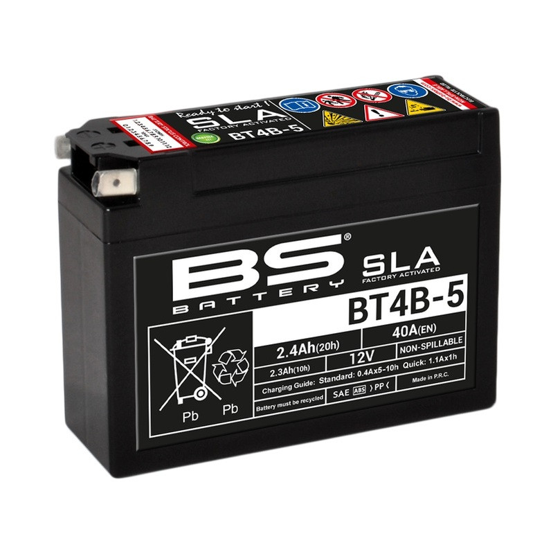 Batterie Moto BS Battery SLA pour Yamaha SR 400 (14-15) - BT4B-5