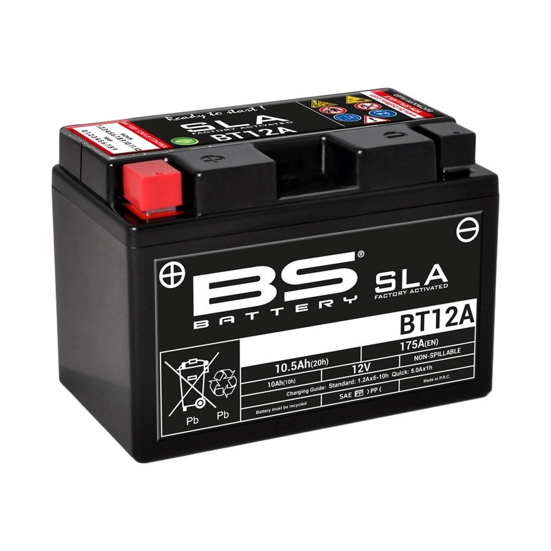 Batterie Moto BS Battery SLA pour Suzuki SV 650 N (99-09) - BT12A