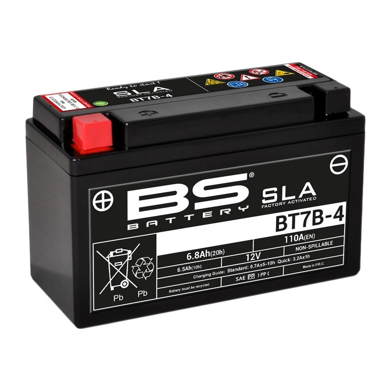 Batterie Moto BS Battery SLA pour Ducati Panigale 1199 S (12-16) - BT7B-4