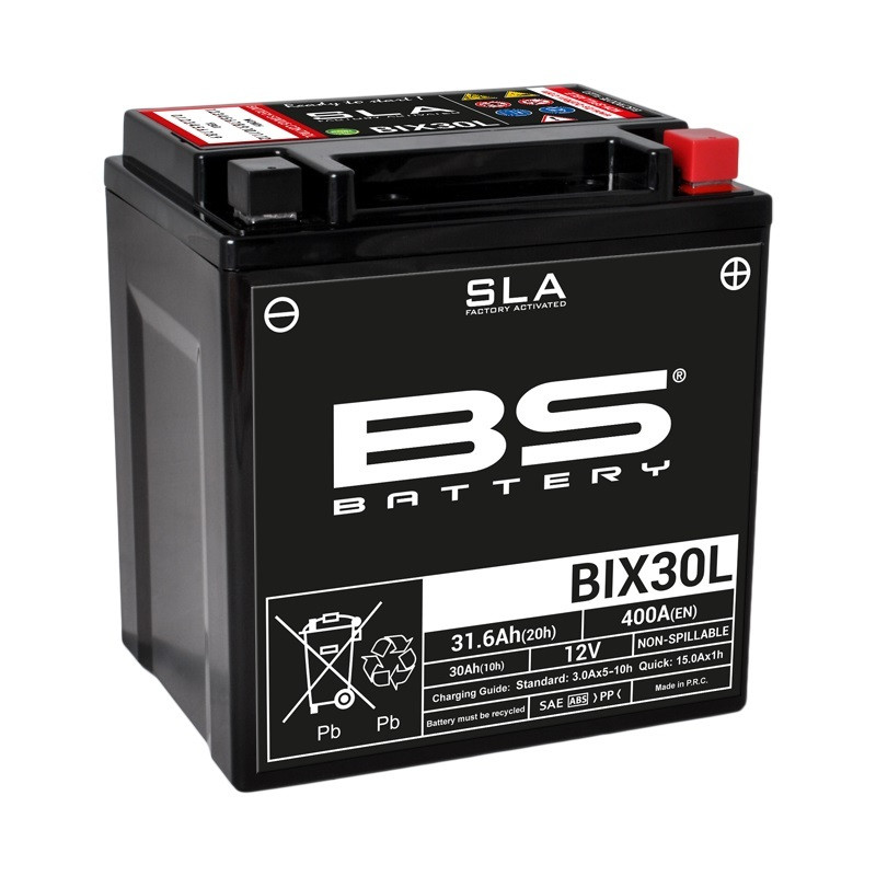 Batterie Moto BS Battery SLA pour Harley Davidson CVO Street Glide (2020) - BIX30L