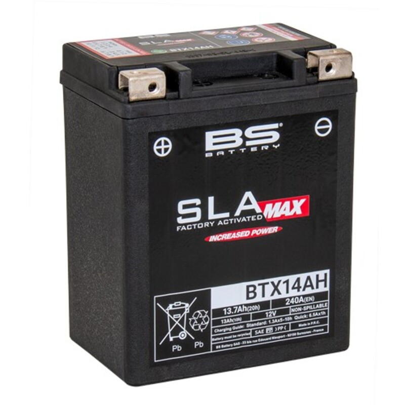 Batterie Moto SLA Max BS Battery pour Indian Scout (15-17) - BTX14AH MAX FA Batterie Moto SLA Max BS Battery pour Indian Scout (15-17) - BTX14AH MAX FA