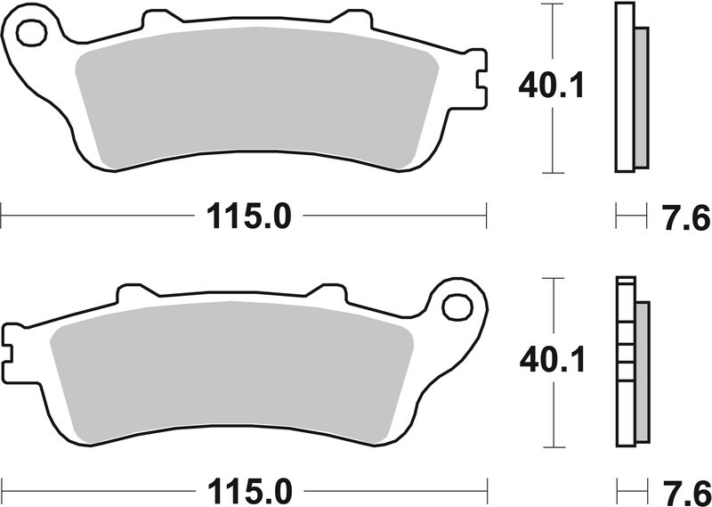 Pack Plaquettes de Frein avant Brembo Route Métal Fritté pour Honda ST 1100 Pan European (96-02) - 07HO44.SA