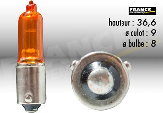 Ampoule Temoin / Clignotant 12V-21W FLOSSER pour Moto-Quad-Scooter