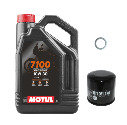 Pack Vidange Honda CBF 600 S (07-10) - Motul 7100 10W30 + HF204 + Joint 12mm