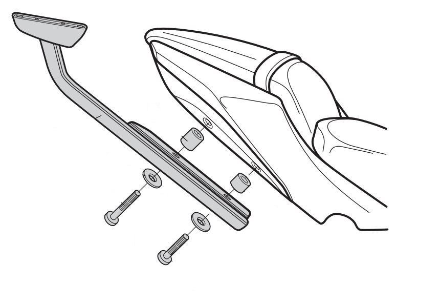 Support Top Case Shad pour Z650 (16-25) Ninja 650 (17-25)