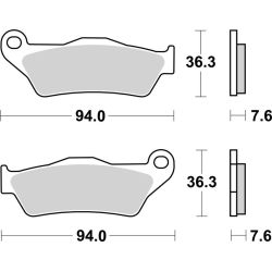 Plaquettes de Frein Arrière Brembo Métal Fritté pour BMW K 1300 GT (09-10) - 07BB04SP