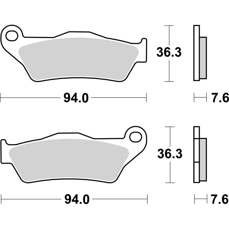 Plaquettes de Frein Arrière Brembo Métal Fritté pour BMW K 1300 GT (09-10) - 07BB04SP Plaquettes de Frein Arrière Brembo Métal Fritté pour BMW K 1300 GT (09-10) - 07BB04SP