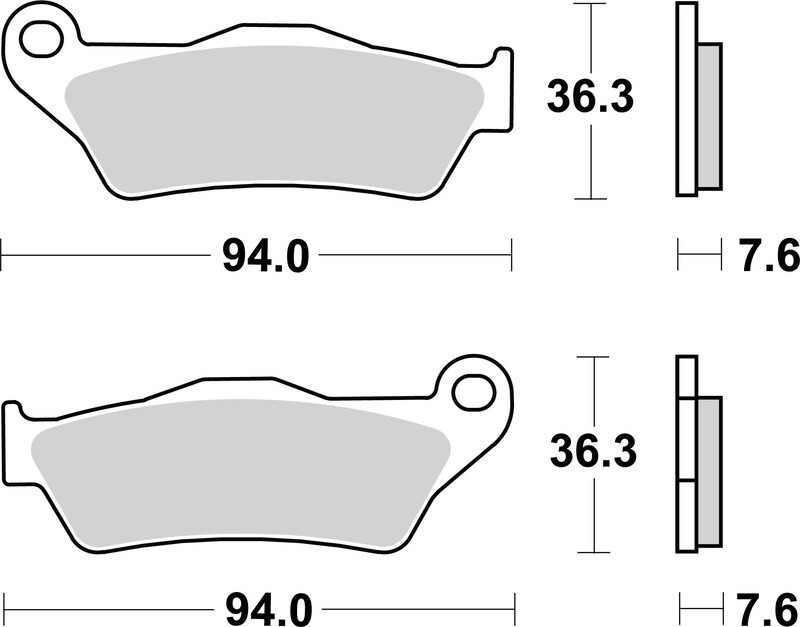 Plaquettes de Frein Arrière Brembo Métal Fritté pour BMW K 1300 GT (09-10) - 07BB04SP