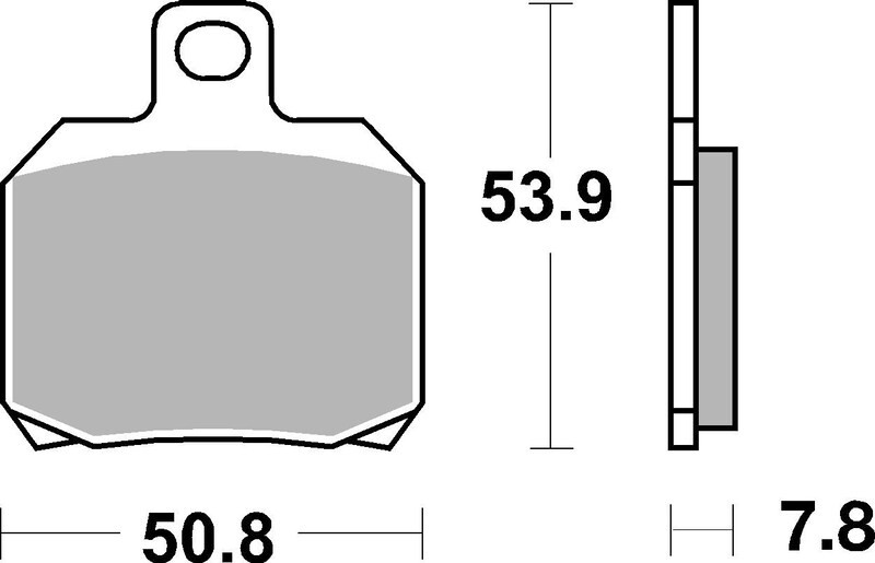 Plaquettes de Frein Arrière Brembo Métal Fritté pour Aprilia RSV 1000 R Factory (03-08) - 07BB20SP