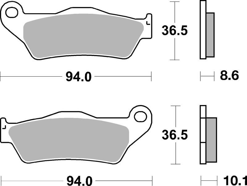 Plaquettes de Frein Arrière Brembo Métal Fritté pour BMW K 1200 R (04-08) - 07BB28SP