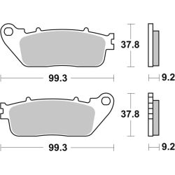 Plaquettes de Frein Arrière Brembo Métal Fritté pour Honda VFR 800 F (14-21) - 07HO13SP