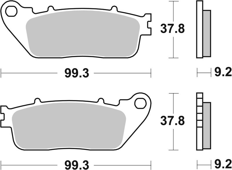 Plaquettes de Frein Arrière Brembo Métal Fritté pour Honda VFR 800 F (14-21) - 07HO13SP